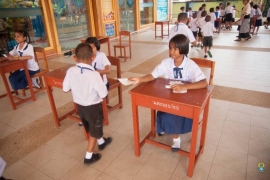 กิจกรรมเลือกตั้งสภานักเรียน ระดับประถม และมัธยม 14-06-2561