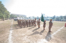 พิธีเดินสวนสนามวันสถาปนาวันลูกเสือแห่งชาติ 01072559