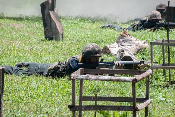 การฝึกยุทธวิธีการเข้าตีแบบหมู่ปืนเล็ก 20092561