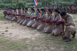 กิจกรรมค่ายลูกเสือและเนตรนารี ระดับ ม.2  26-01-2561