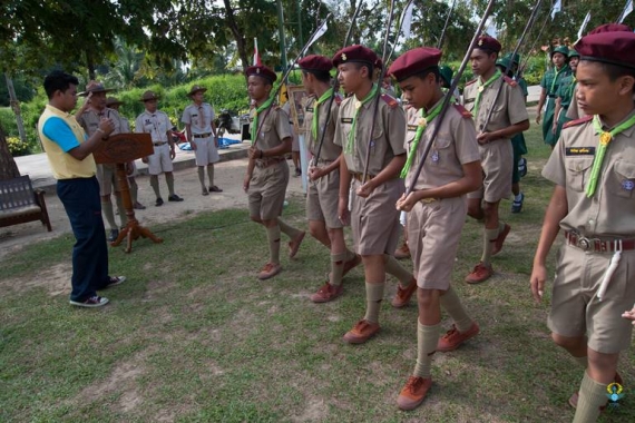 พิธีเดินสวนสนามวันสถาปนาวันลูกเสือแห่งชาติ 02072561