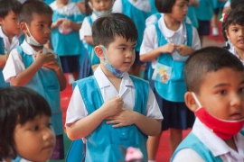 กิจกรรมอบรมคุณธรรมและจริยธรรม ระดับอนุบาล 2 21-09-2563