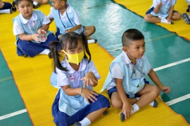 กิจกรรมอบรมคุณธรรมและจริยธรรม ระดับอนุบาล 1 28-09-2563